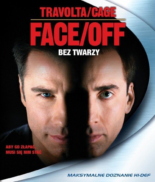 Face/Off is a 1997 American action thriller film directed by John Woo, starring Nicolas Cage and John Travolta. The two both play an FBI agent and a terrorist, sworn enemies who assume the physical appearance of one another. FBI Special Agent Sean Archer (John Travolta) has a personal vendetta against civil freelance terrorist Castor Troy (Nicolas Cage) after Castor killed Archer's son Michael while trying to assassinate Archer.